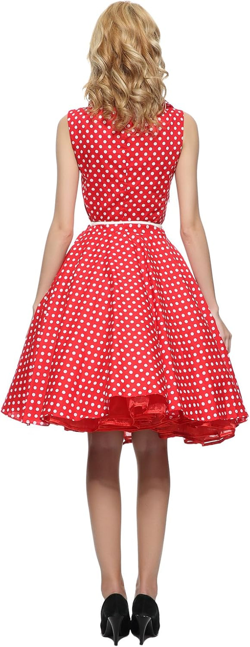 Women'S 1950S Vintage Rockabilly Full Circle Dress