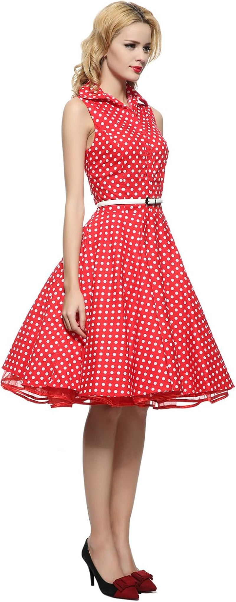 Women'S 1950S Vintage Rockabilly Full Circle Dress