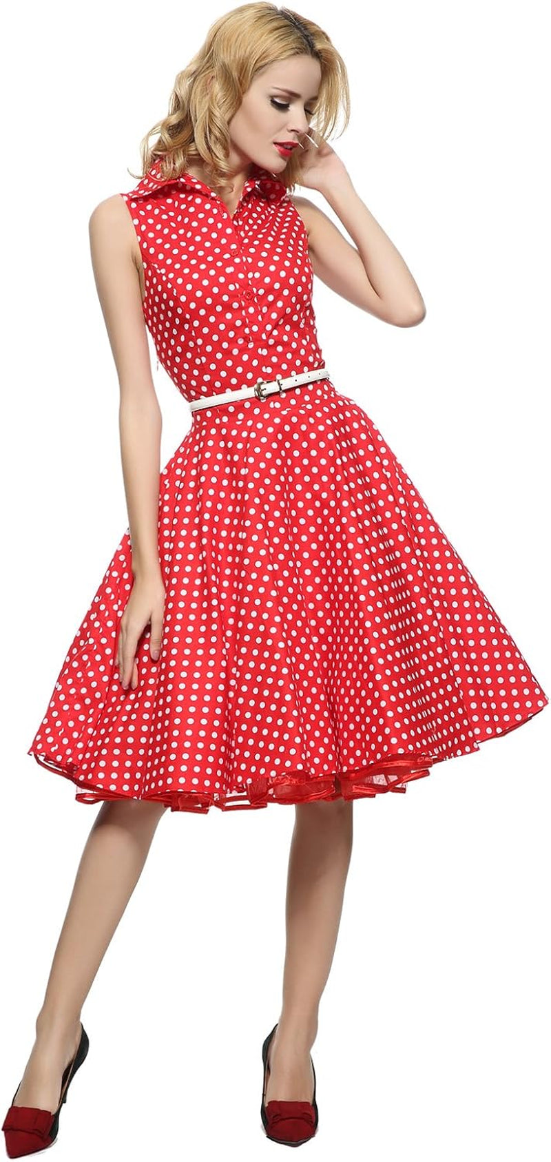 Women'S 1950S Vintage Rockabilly Full Circle Dress