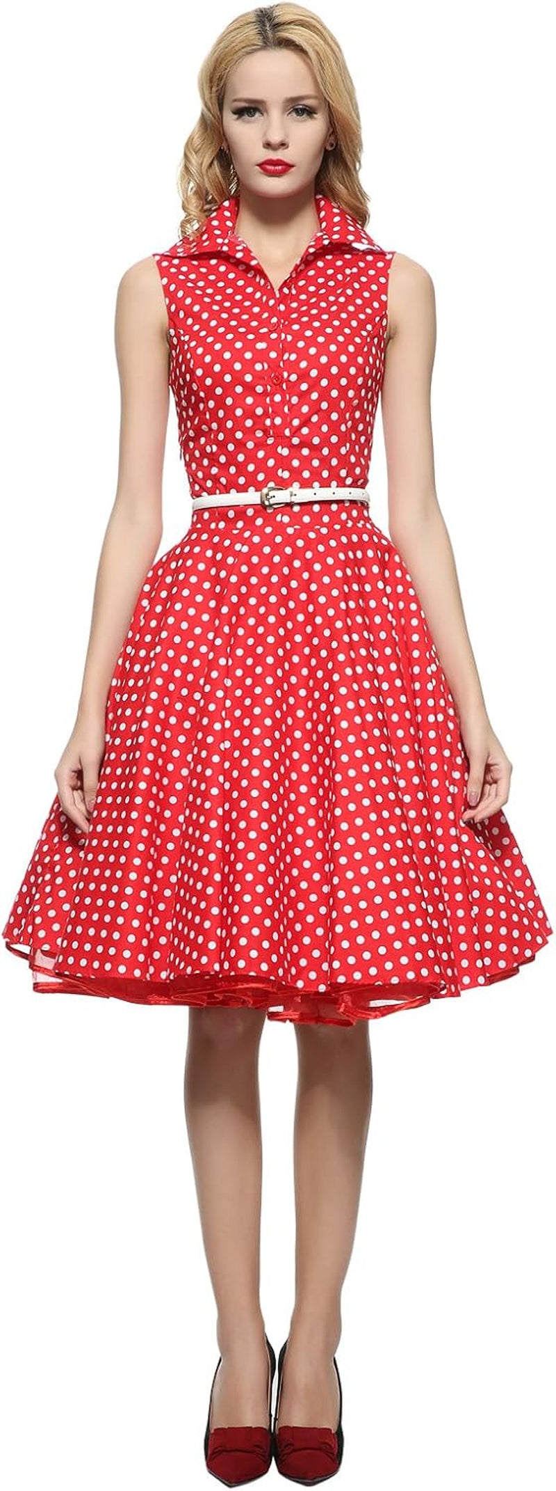 Women'S 1950S Vintage Rockabilly Full Circle Dress